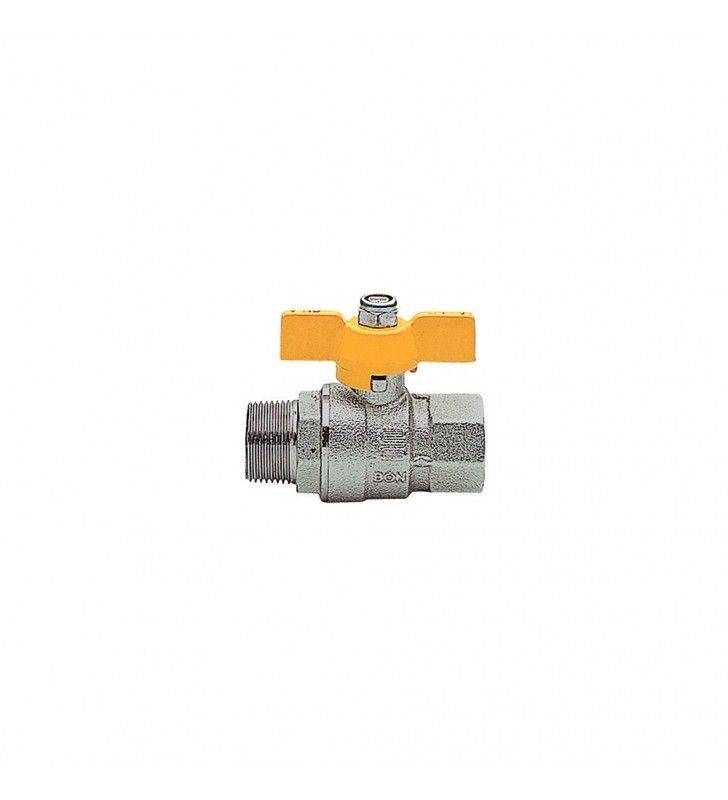 Rubinetto a sfera per gas, mf, con leva in alluminio cod 79977