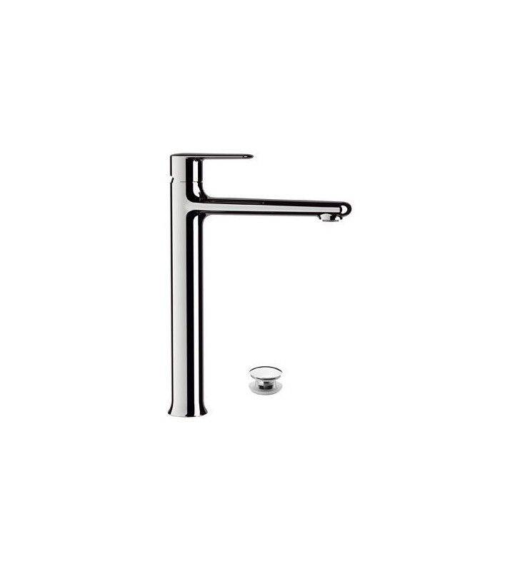 Rubinetto alto per lavabo con scarico click-clack, serie vanity cod 81235