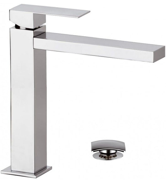 Rubinetto monocomando alto per lavabo design moderno remer q design cod 77315