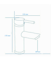 Rubinetto Bagno Cromato Lucido Miscelatore Orientabile Lavabo A Canna Bassa 87386         