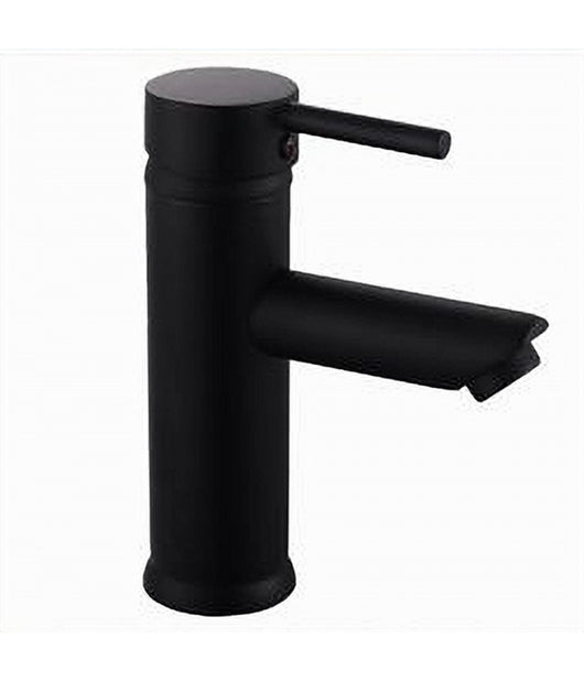 Rubinetto Bagno Moderno Nero Opaco Miscelatore Orientabile Lavabo Canna Bassa 87391         