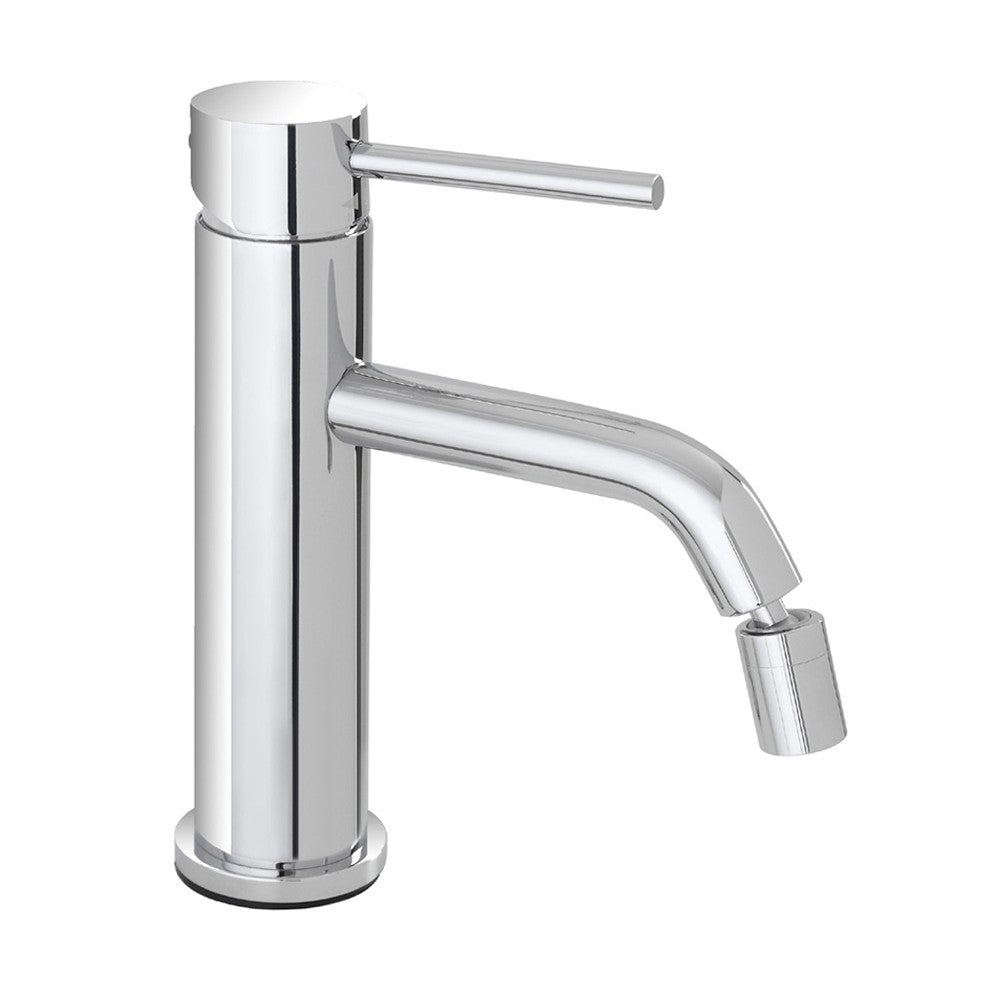 Rubinetto bidet in acciaio inox con scarico click clack Nuego