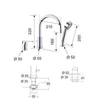 Dream remer miscelatore monocomando lavabo alto con o senza piletta click-clack cod 76215