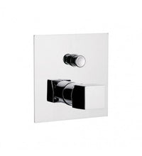 Rubinetto doccia incasso con deviatore, linee minimali e squadrate della serie cube waterfall cod 77794