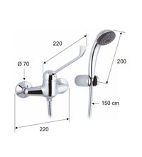 Rubinetto per lavabo o lavello con bocca girevole corta, per bassa pressione - serie kiss cod 76180