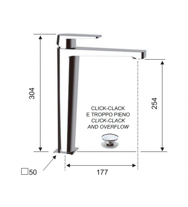 Rubinetto doccia esterno - serie dream cod 76220