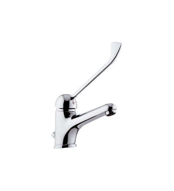 Rubinetto lavabo con bocca lunga e leva clinica remer - serie kiss cod 76164