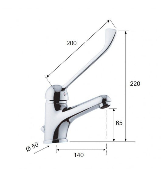 Rubinetto per bidet, con deviatore e doccetta - serie kiss cod 76169