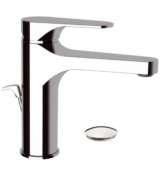 Miscelatore lavabo cromato remer con o senza scarico in ottone class line cod 75867