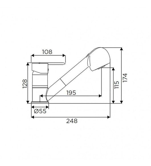 Mensola doccia rettangolare attractive doppia con appendini cod 79806