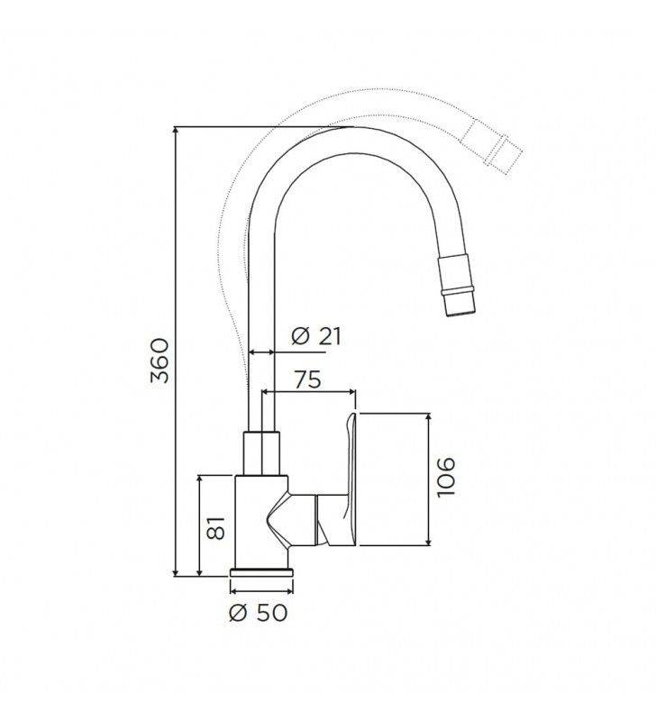 Colonna doccia serie laguna cromata con termostatico cod 79801