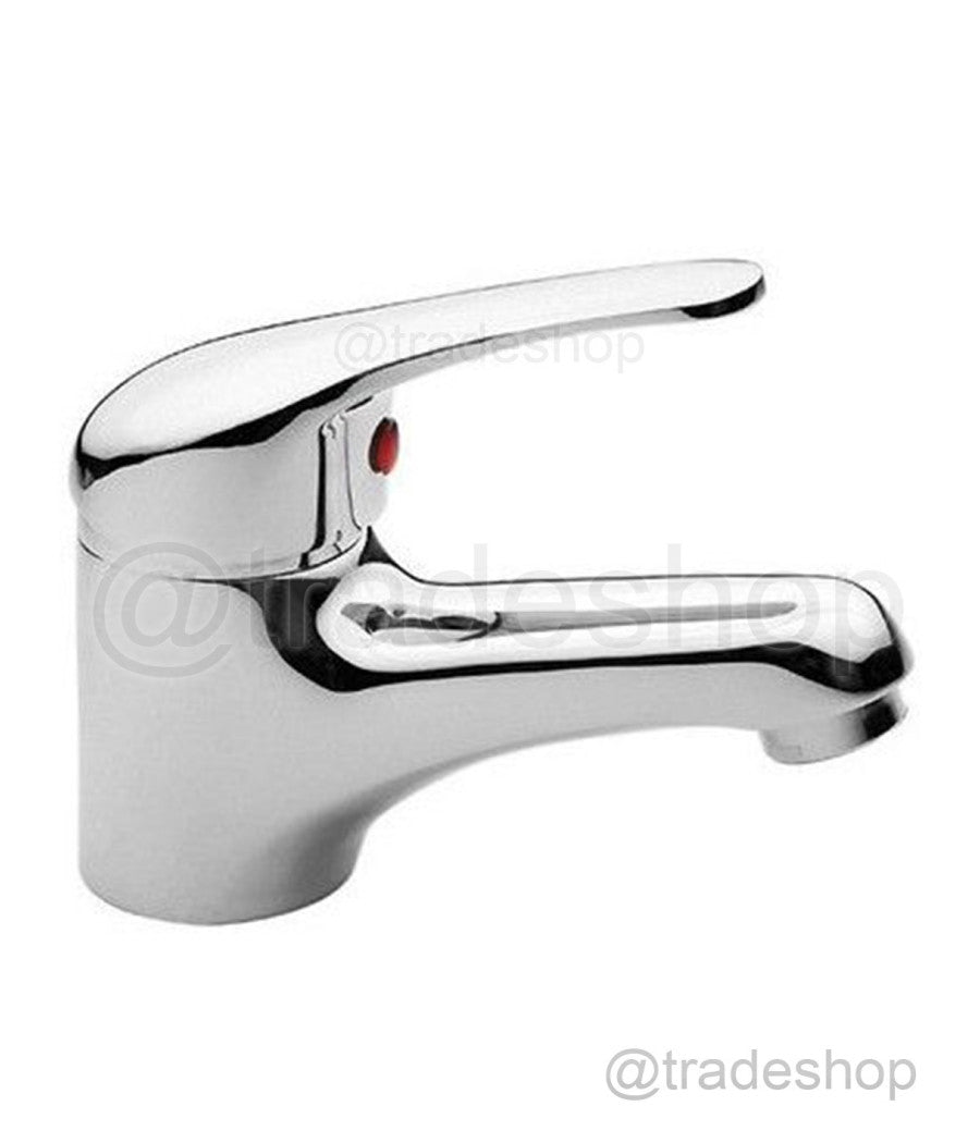 Rubinetto Miscelatore Cromato Casa Bagno Lavabo Completo Di Kit Montaggio 1021-2         