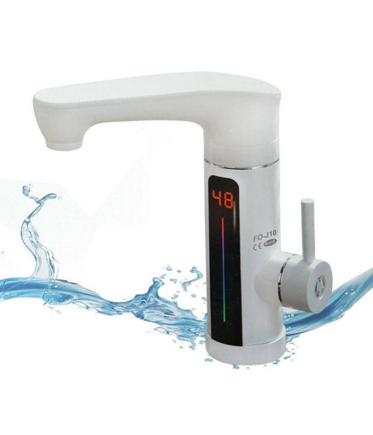 Rubinetto Miscelatore Elettrico Caldaia Acqua Calda Con Display Fo-j10         