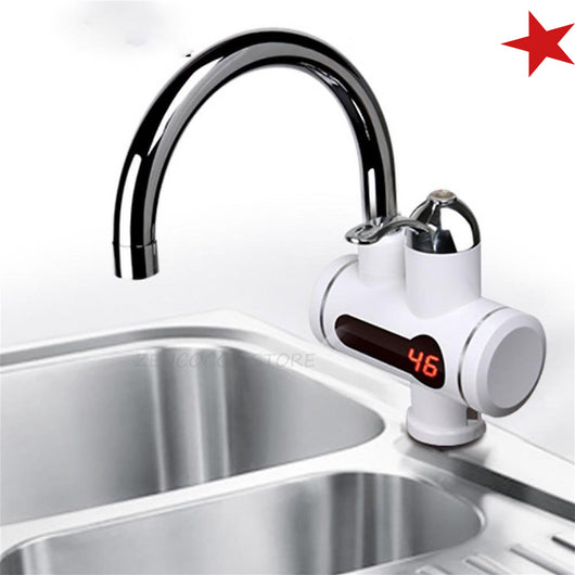 RUBINETTO MISCELATORE ELETTRICO CALDAIA ACQUA CALDA SPINA CUCINA/BAGNO DISPLAY - ZENCOCCO