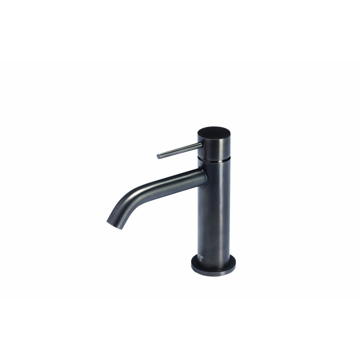 Miscelatore per lavabo bocca da 12 cm senza scarico in acciaio inox 316l di tubico tevere, colore nero