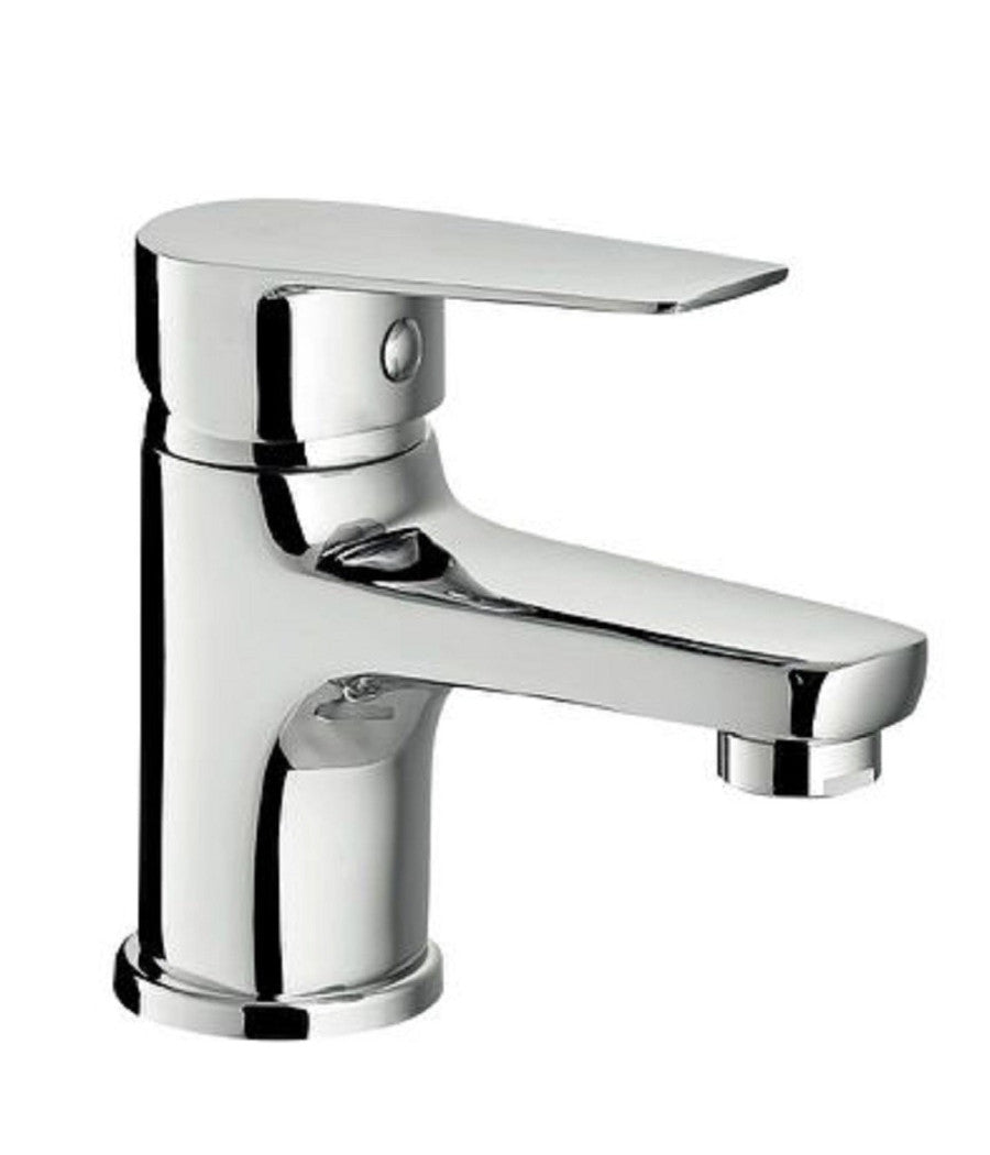 Rubinetto Miscelatore Monocomando Cromato Per Lavabo Lavandino Moderno Cube87117         