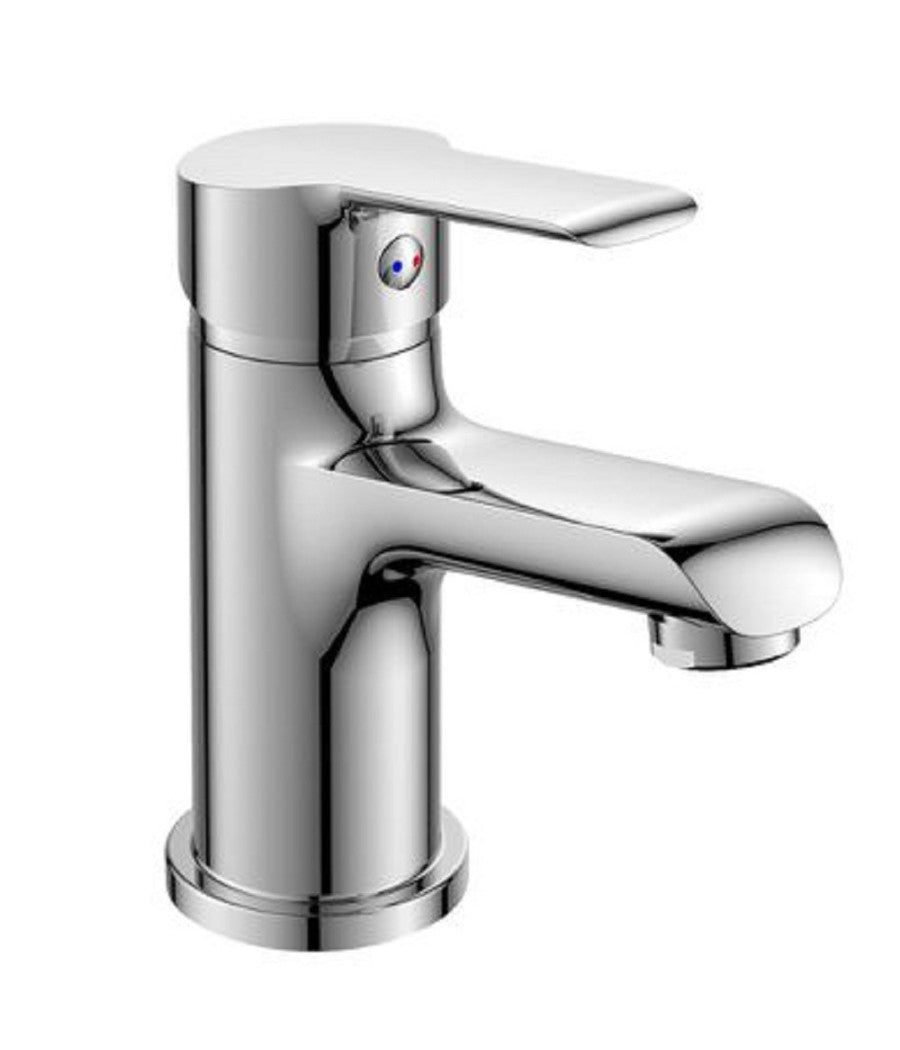 Rubinetto Miscelatore Monocomando Cromato Per Lavabo Lavandino Moderno Roll87105         