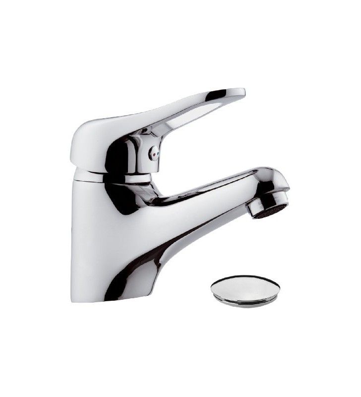 Monoacqua rubinetto per lavabo con scarico serier kiss remer cod 76199