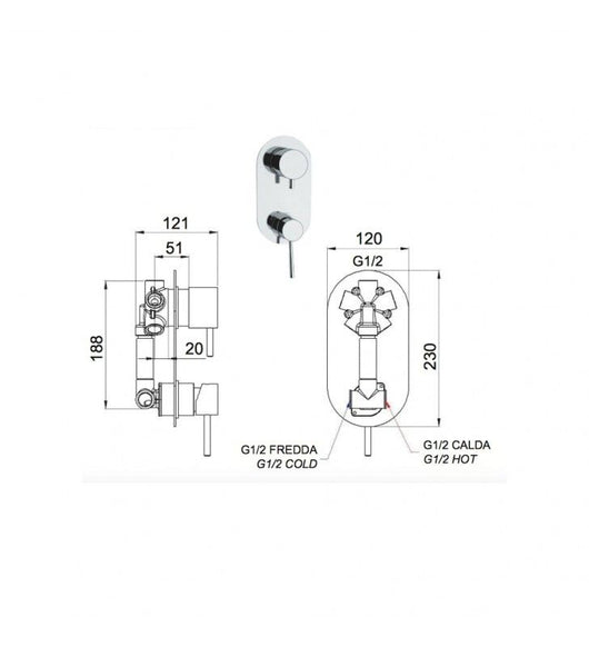 Smart - porta bicchiere satinato base cromata cod 76055