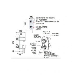 Smart - ripiano mensola satinato cod 76054