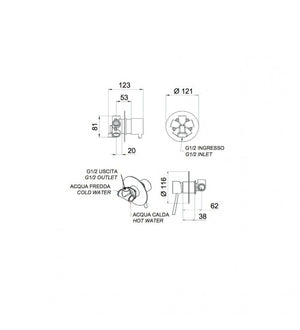 Smart - porta sapone satinato con base cromata cod 76056