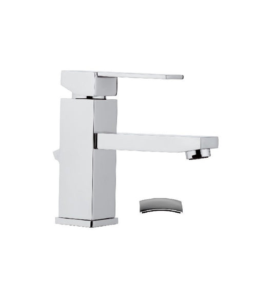 Miscelatore qubika per lavabo design moderno completo di piletta cod 75494