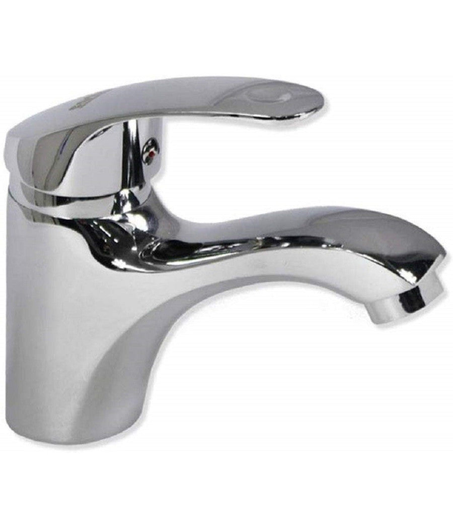 Rubinetto Monoforo Lavabo Miscelatore Monocomando Da Bagno Ottone Cromato 52328a         