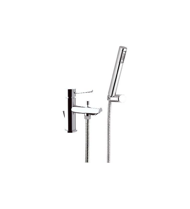 Miscelatore lavabo/vasca con deviatore e kit doccia serie minimal cod 76000