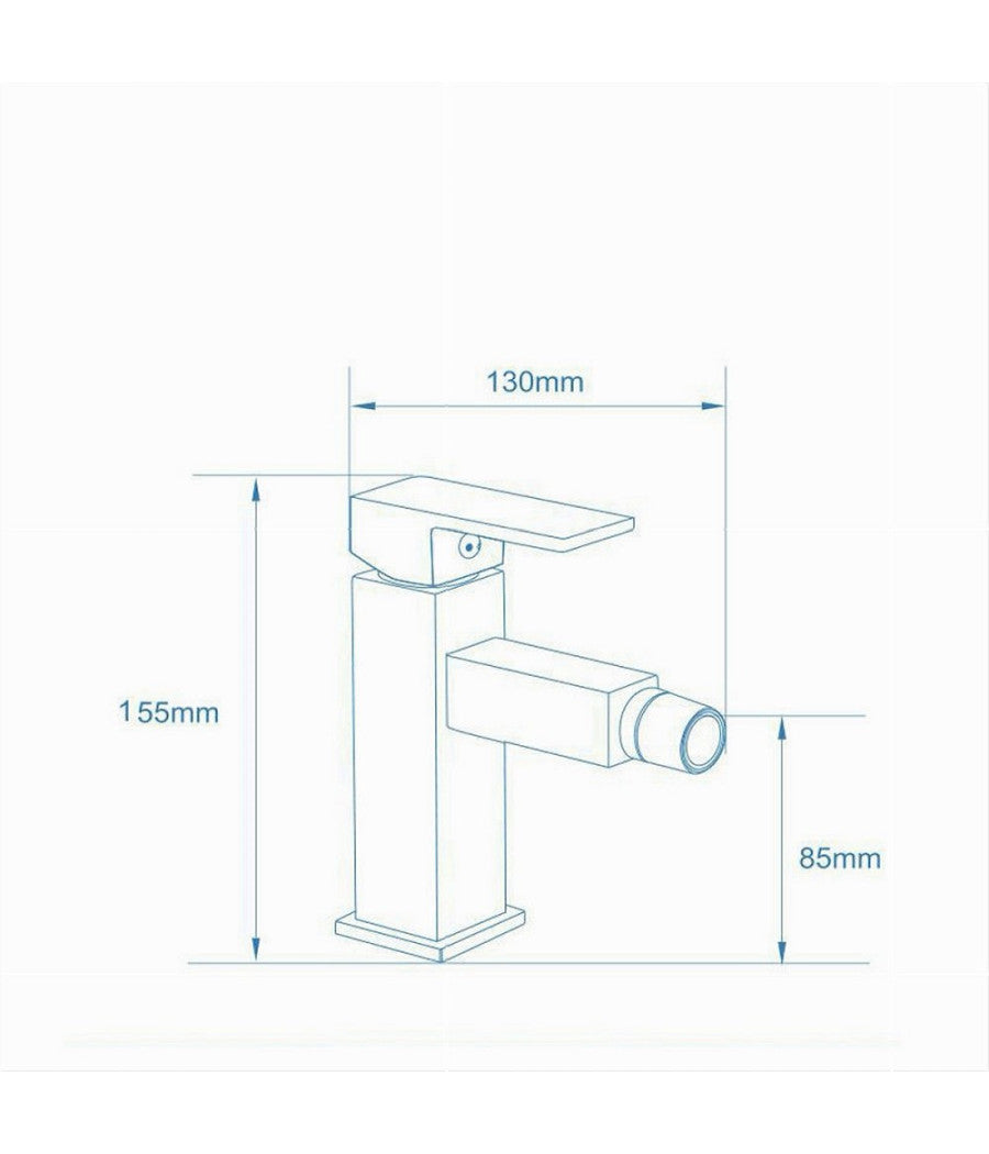 Rubinetto Per Bagno Ultra Moderno Miscelatore Orientabile Bidet Nero Opaco 87208         