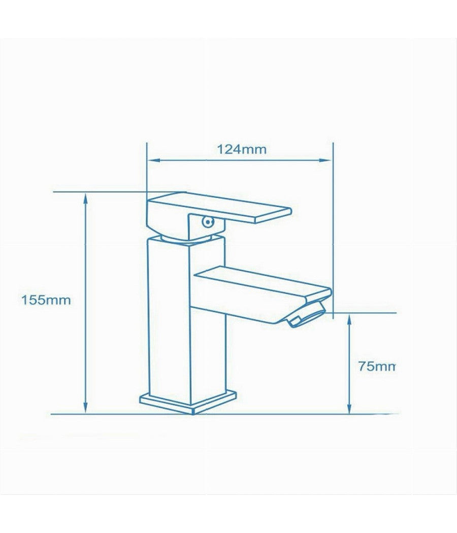 Rubinetto Per Bagno Ultra Moderno Miscelatore Orientabile Lavabo Nero Opaco 87207         