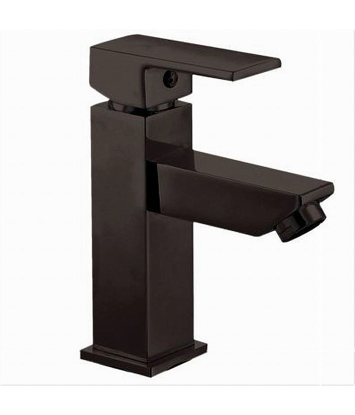 Rubinetto Per Bagno Ultra Moderno Miscelatore Orientabile Lavabo Nero Opaco 87207         