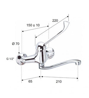 Rubinetto lavabo/vasca con deviatore e kit doccia duplex serie kiss cod 76197