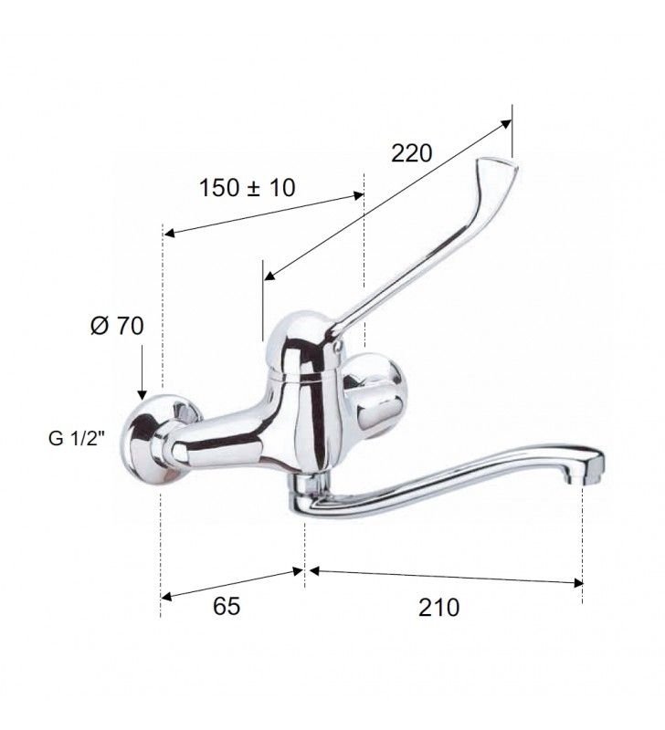 Rubinetto lavabo/vasca con deviatore e kit doccia duplex serie kiss cod 76197