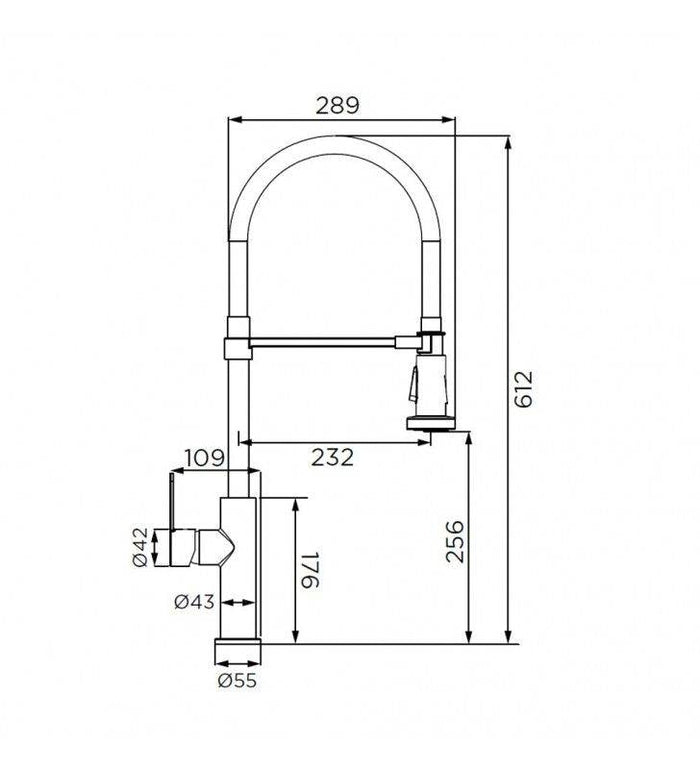 Colonna doccia cromata serie nova cod 79804