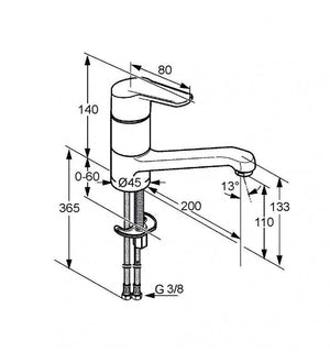 Tubo gas metano d 13 mm cod 79959