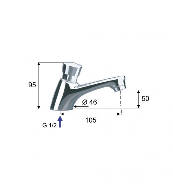 Rubinetto temporizzato - serie tempor cod 75759