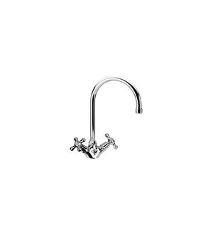 Rubinetto lavabo bianco serie liberty con canna alta cod 81149