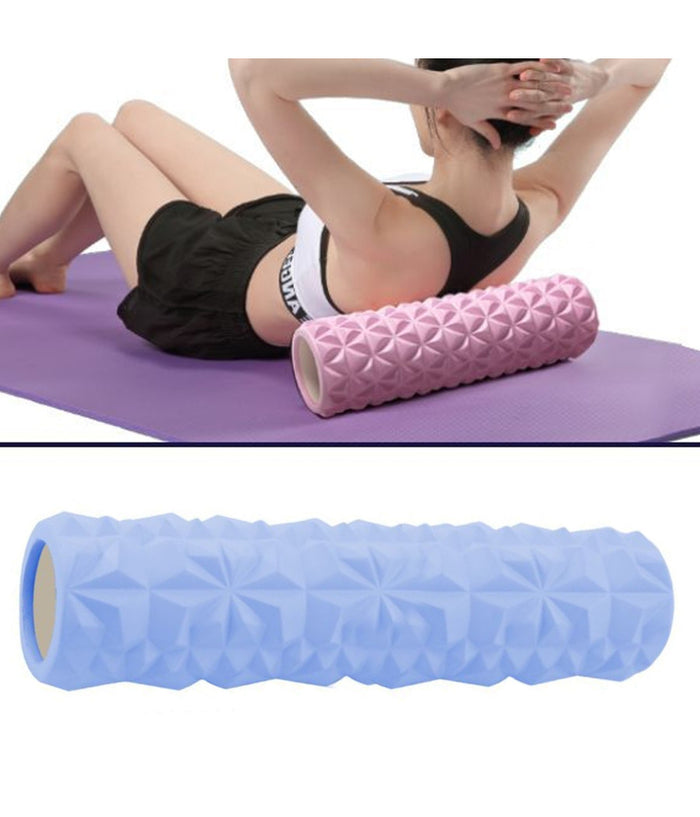 Rullo Fitness Pilates Schiuma Tubo Esercizi Palestra Yoga Massaggi Schiena 13x45         