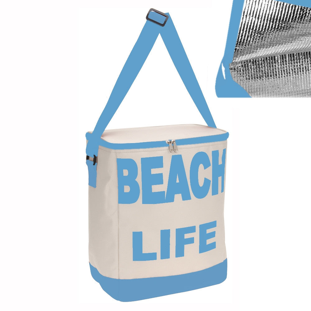 Borsa termica modello beach life colore blu