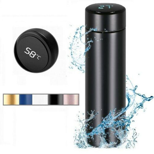 BOTTIGLIA DISPLAY TOUCH ACQUA CALDO FREDDO SMART ACCIAIO INOSSIDABILE THERMOS