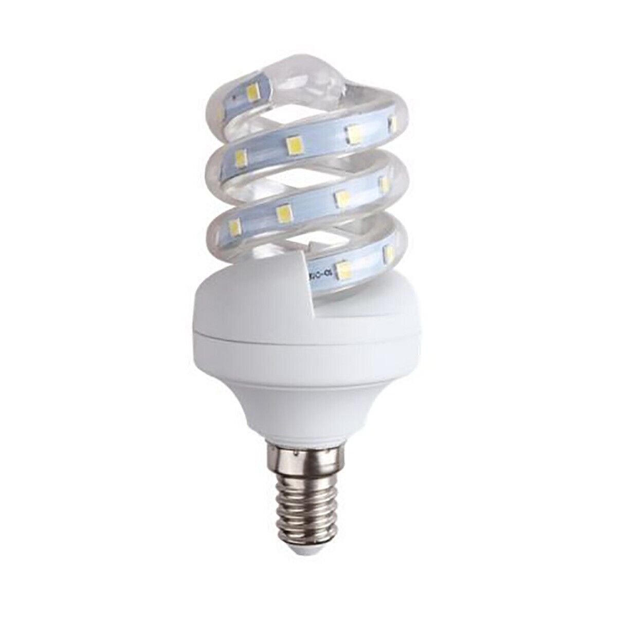 LAMPADINA LAMPADA A LED SMD 2835 3W WATT E14 SPIRALE BASSO CONSUMO LUCE FREDDA