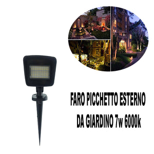 FARO FARETTO LED SMD DA ESTERNO IP65 30W 6000K BIANCO FREDDO SLIM