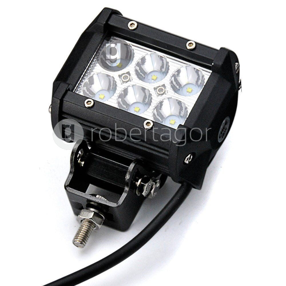 FARO LAMPADA SUPPLEMENTARE PROFONDITA AUTO FUORISTRADA 12V 6 LED 18W 6000K IP68