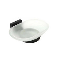 PORTA SAPONETTA PORTASAPONE SAPONE SUPPORTO ARREDO BAGNO CASA NERO CUCINA 02103