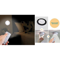 2 FARETTI COB CONTROLLO REMOTO PUNTO LUCE A LED LAMPADA ARMADIO CON TELECOMANDO