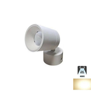 FARETTO LED SOFFITTO ORIENTABILE 7W LUCE NATURALE MODERNO BIANCO APPLIQUE LED