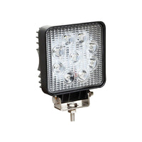 FARO SLIM SUPPLEMENTARE PROFONDITA AUTO FUORISTRADA 12V QUADRATO 9 LED 27W IP68