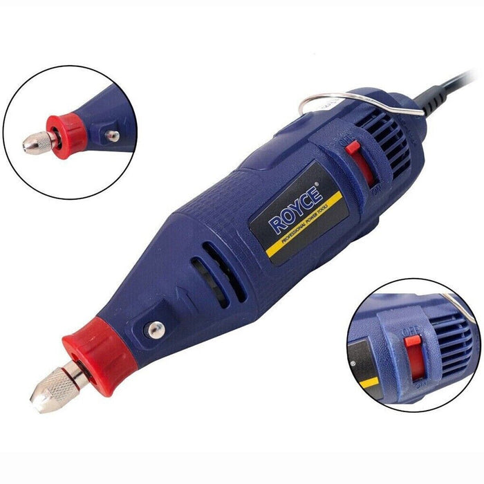 MINI TRAPANO SMERIGLIATRICE MULTIUSO 3.2MM 130W 230V ROYCE FAI DA TE BRICOLAGE