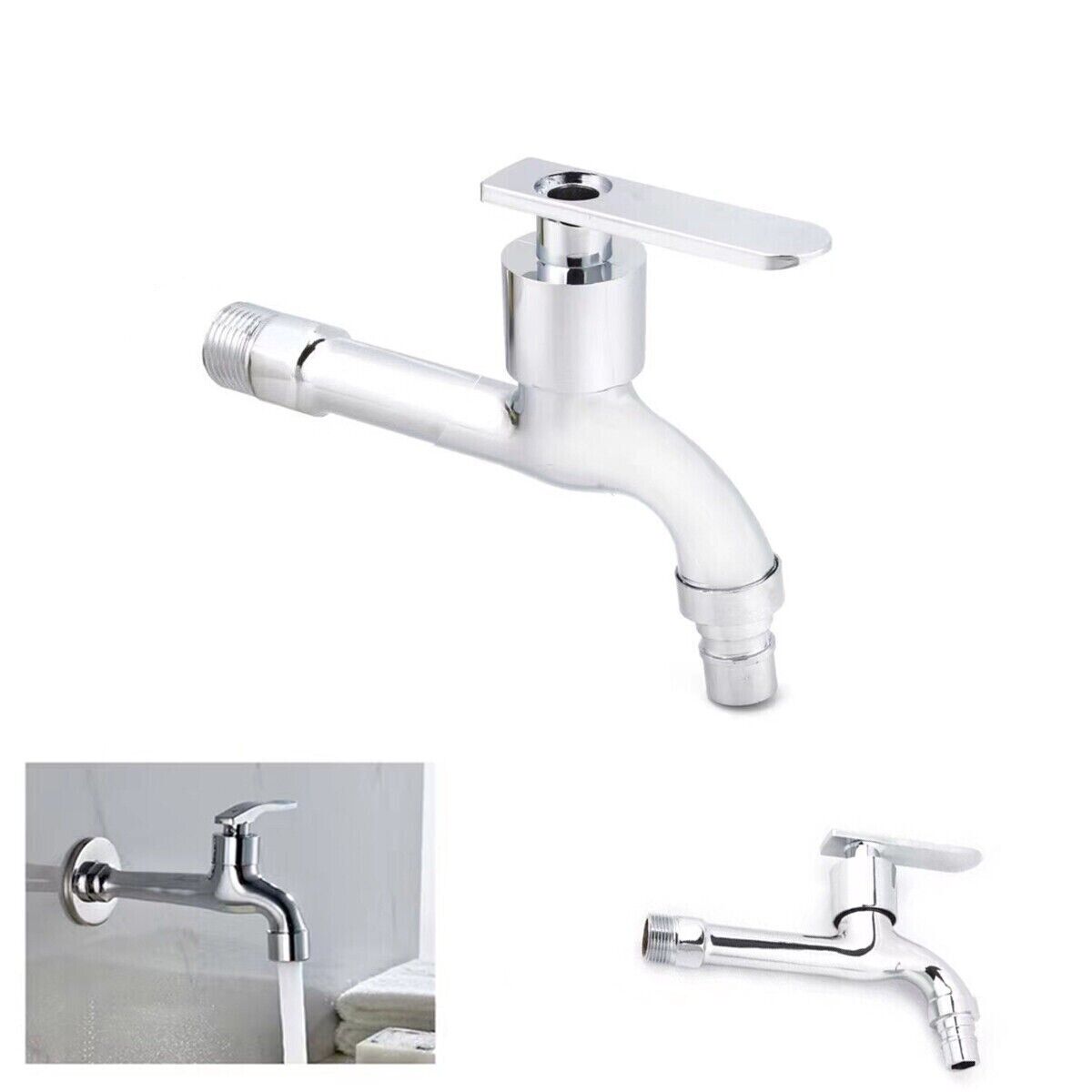 RUBINETTO A PARETE ATTACCO 1/2" LAVATRICE ACQUA FREDDA BAGNO ESTERNI 02047