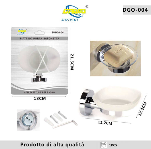 PORTA SAPONETTA PORTASAPONE SAPONE SUPPORTO ARREDO BAGNO CASA CUCINA DGO-004